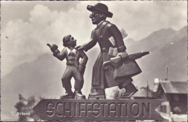 Original Wegweiser, Brienz Vorderseite