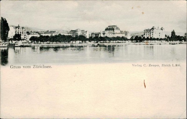 Gruss vom Zürichsee. Vorderseite