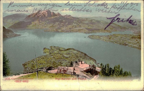 Rigi-Känzeli und Pilatus Vorderseite