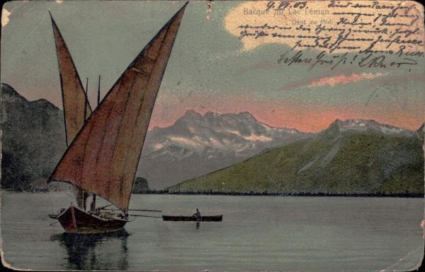 Barque du Lac Léman, Dent du Midi Vorderseite