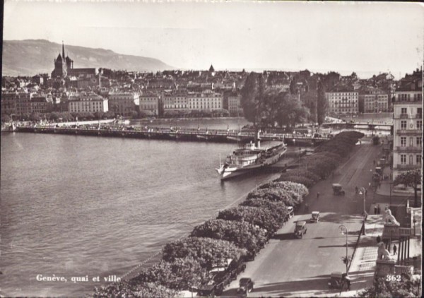 Genève, quai et ville