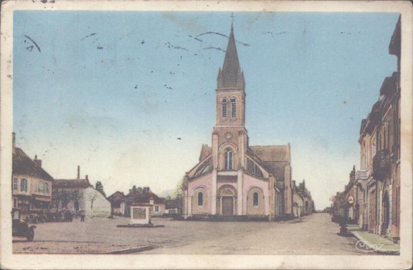 Sancoins, L'eglise, Place d' Armes Vorderseite
