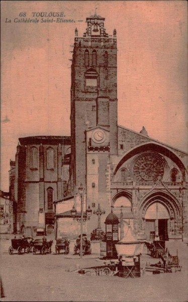 Toulouse. La Cathédrale Saint-Etienne Vorderseite