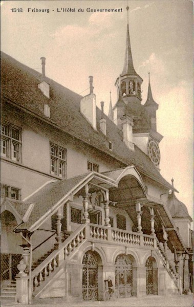 Fribourg - L'Hôtel du Gouvernement Vorderseite