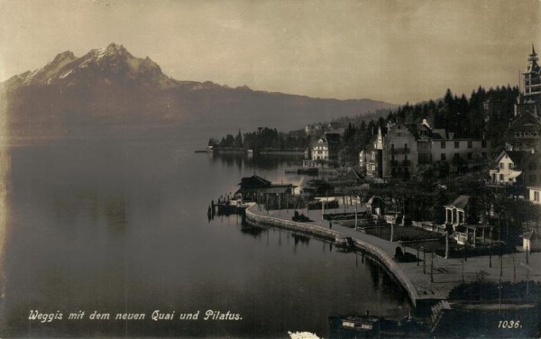 Weggis, Quai & Pilatus Vorderseite