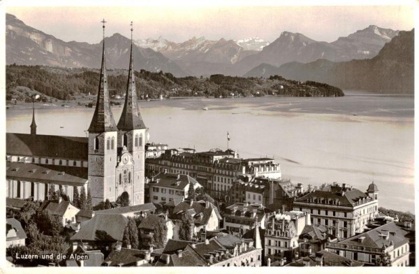 Luzern und die Alpen Vorderseite