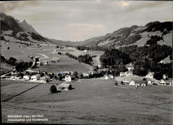 Weissbad mit Öhrli, Weissbachtal und Klosterspitz Vorderseite