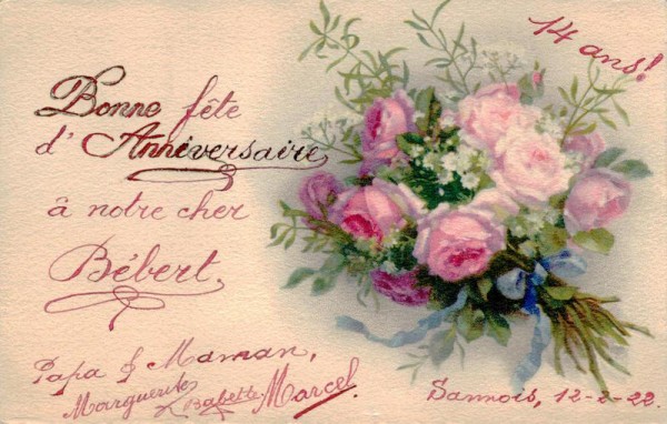 Blumenstrauss Vorderseite