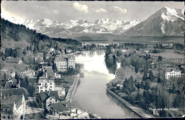 Thun und die Alpen Vorderseite