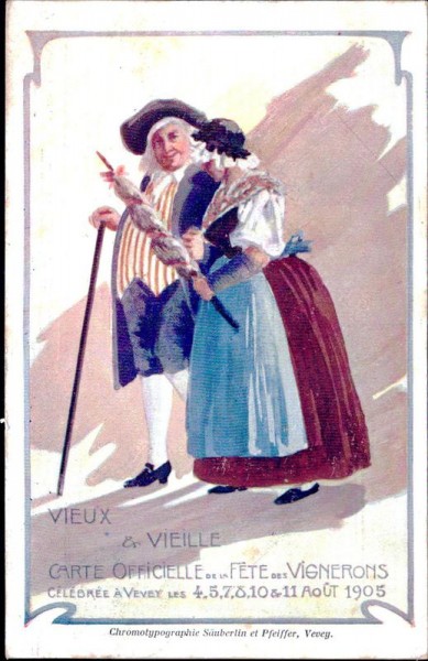 Vevey, Fête des Vignerons 1905 Vorderseite