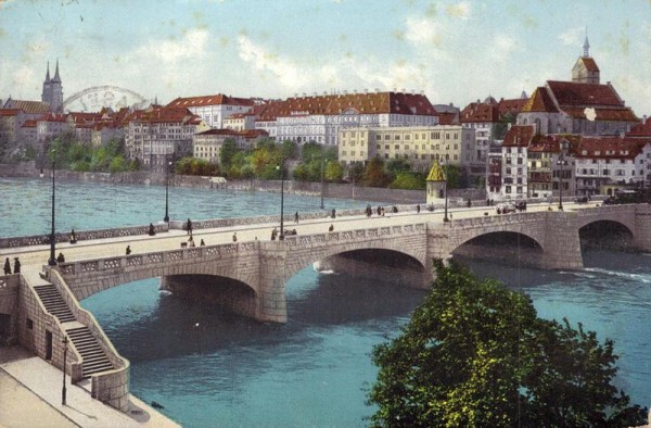 Basel - Mittlere Rheinbrücke Vorderseite