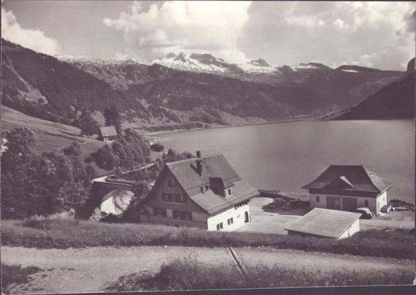 Innerthal, Wägital, Gasthaus Stausee Vorderseite