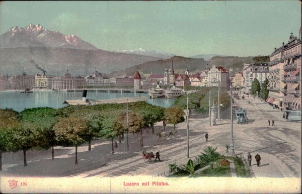 Luzern mit Pilatus Vorderseite
