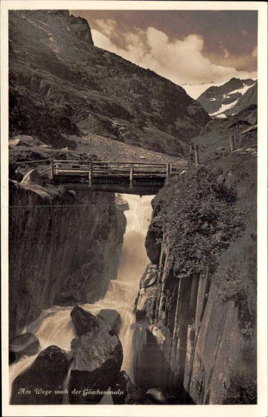 Am Wege nach der Göschenenalp Vorderseite