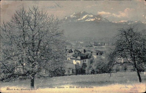 Luzern - Blick auf den Pilatus Vorderseite