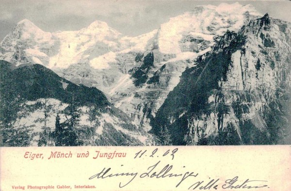 Eiger, Mönch und Jungfrau Vorderseite