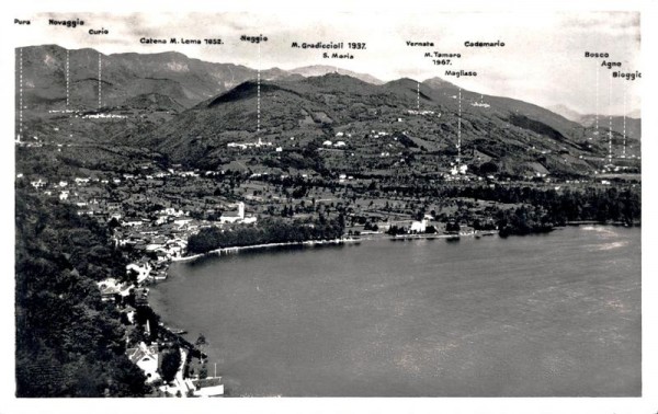 Caslano e frazione Magliasina - Panorama visto dallo Stremadone Vorderseite