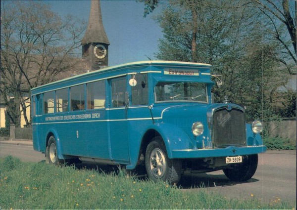 Zürich, Verkehrsbetriebe, Bus-Veteran Vorderseite