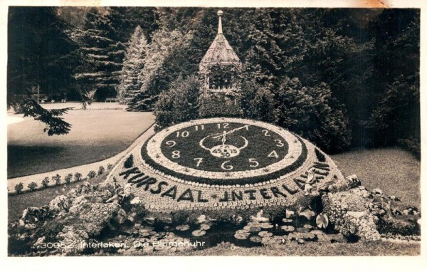 Interlaken, Die Blumenuhr Vorderseite