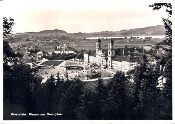 Einsiedeln. Kloster mit Haubtsitz Vorderseite