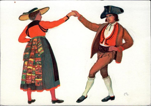 Vevey, Fête des Vignerons 1927, Fribourg Vorderseite