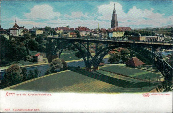 Bern und die Kirchenfeldbrücke Vorderseite