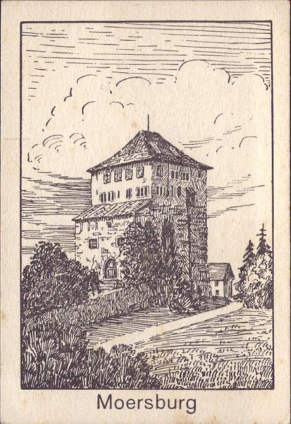 Moersburg, Teigwarenfabrik Brunnadern, Sammelbildchen Vorderseite