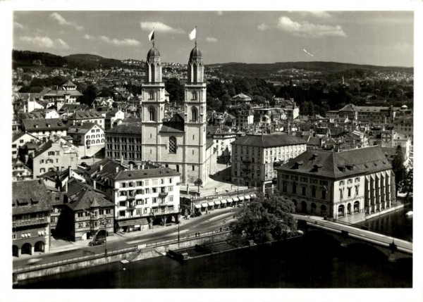 Zürich mit Grossmünster  Vorderseite