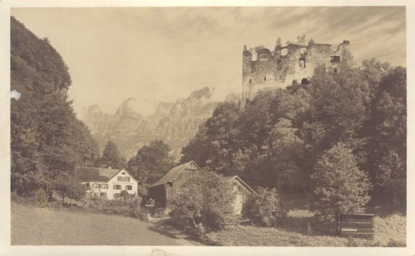 Ruine Schloss Gräpplang bei Flums