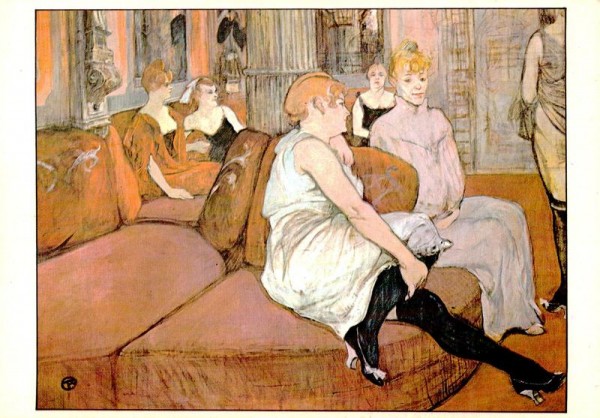 Im Salon der Rue des Moulins, Toulouse-Lautrec  Vorderseite