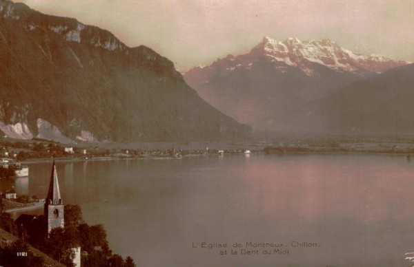 L'Eglise de Montreux, Le Château de Chillon et la Dent du Midi Vorderseite