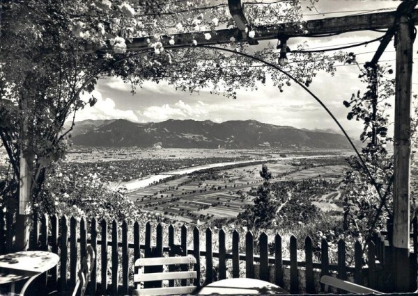 Meldegg, Blick auf Rheinebene und Vorarlberg Vorderseite