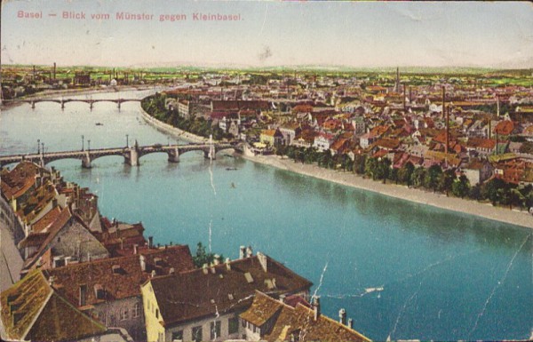 Basel - Blick vom Münster gegen Kleinbasel
