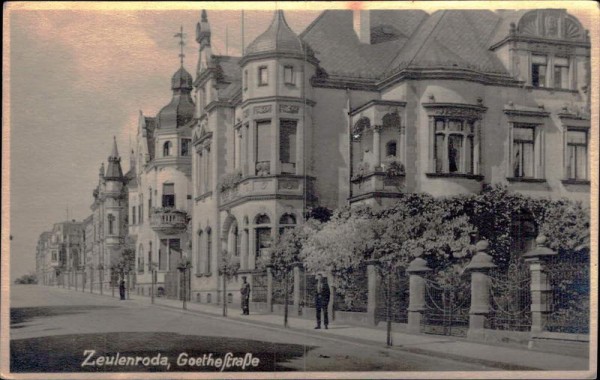 Zeulenroda, Goethestrasse Vorderseite