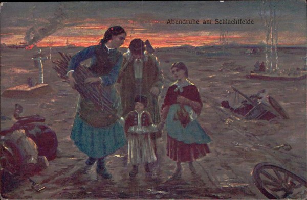 Abendruhe am Schlachtfelde, Kriegshilfsbüro Vorderseite