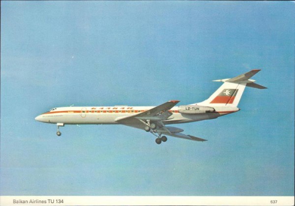 Balkan Airlines TU 134 Vorderseite