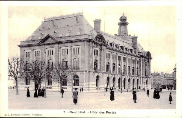 Neuchâtel, Hôtel des Postes Vorderseite