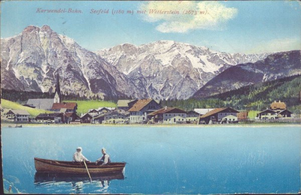 Karwendelbahn, Seefeld mit Wetterstein