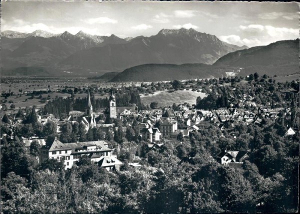 Altstätten mit Spital und Drei Schwestern Vorderseite