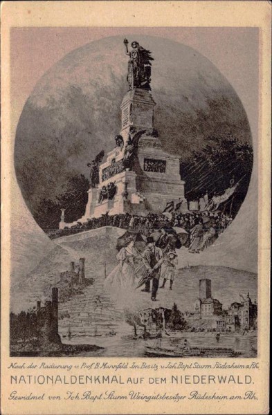 Nationaldenkmal auf dem Niederwald Vorderseite