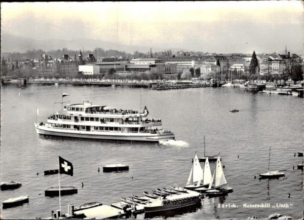 Motorschiff Linth, Zürich Vorderseite