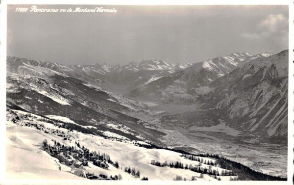 Panorama vu de Montana - Vermala Vorderseite