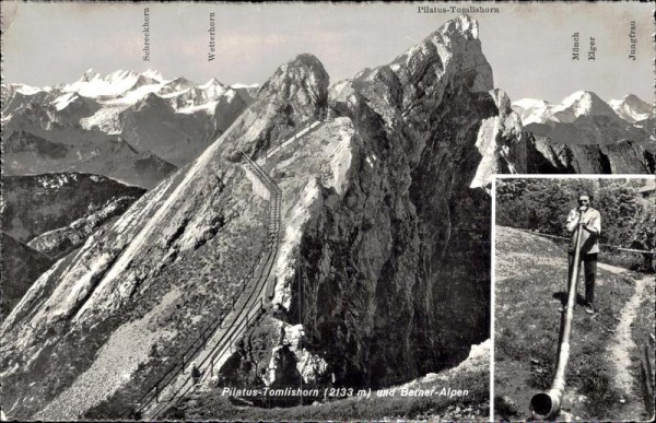 Pilatus-Tomlishorn und Berner-Alpen Vorderseite