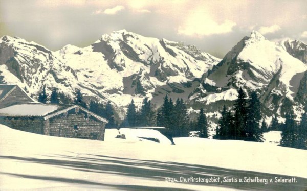 Churfirstengebiet Vorderseite