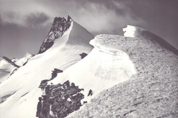 Am Allalinhorn: Rimpfischhorn Vorderseite