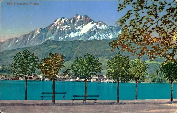 Luzern. Pilatus Vorderseite