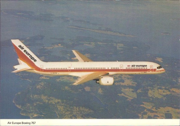 Air Europe boeing 757 Vorderseite