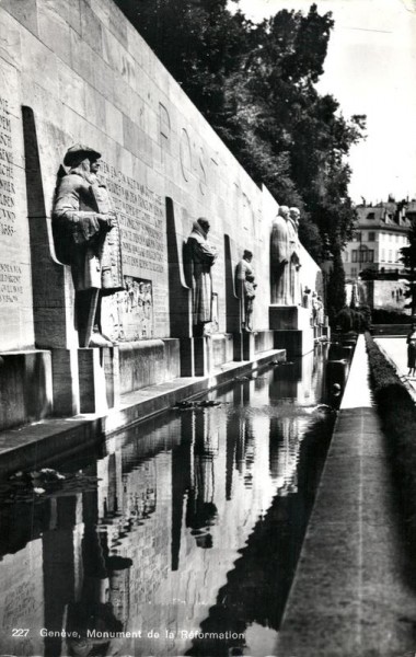 Monument de la Réformation, Genève Vorderseite