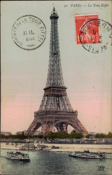 Paris - La Tour Eiffel Vorderseite