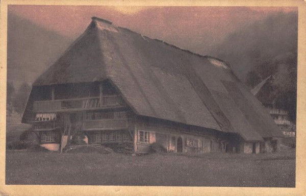 Schwarzwaldhaus, Freilichtmuseum Vogtsbauernhof im Schwarzwald Vorderseite